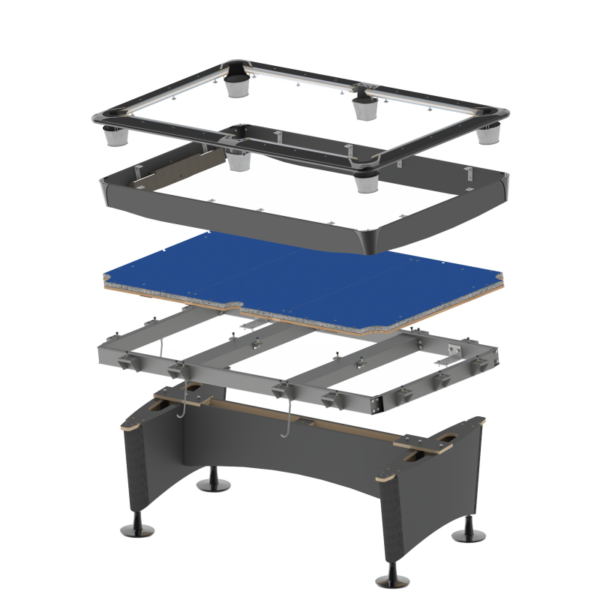 MESA DE BILLAR CLASH STEEL PRO ALUMINIO 9 PIES - Imagen 2